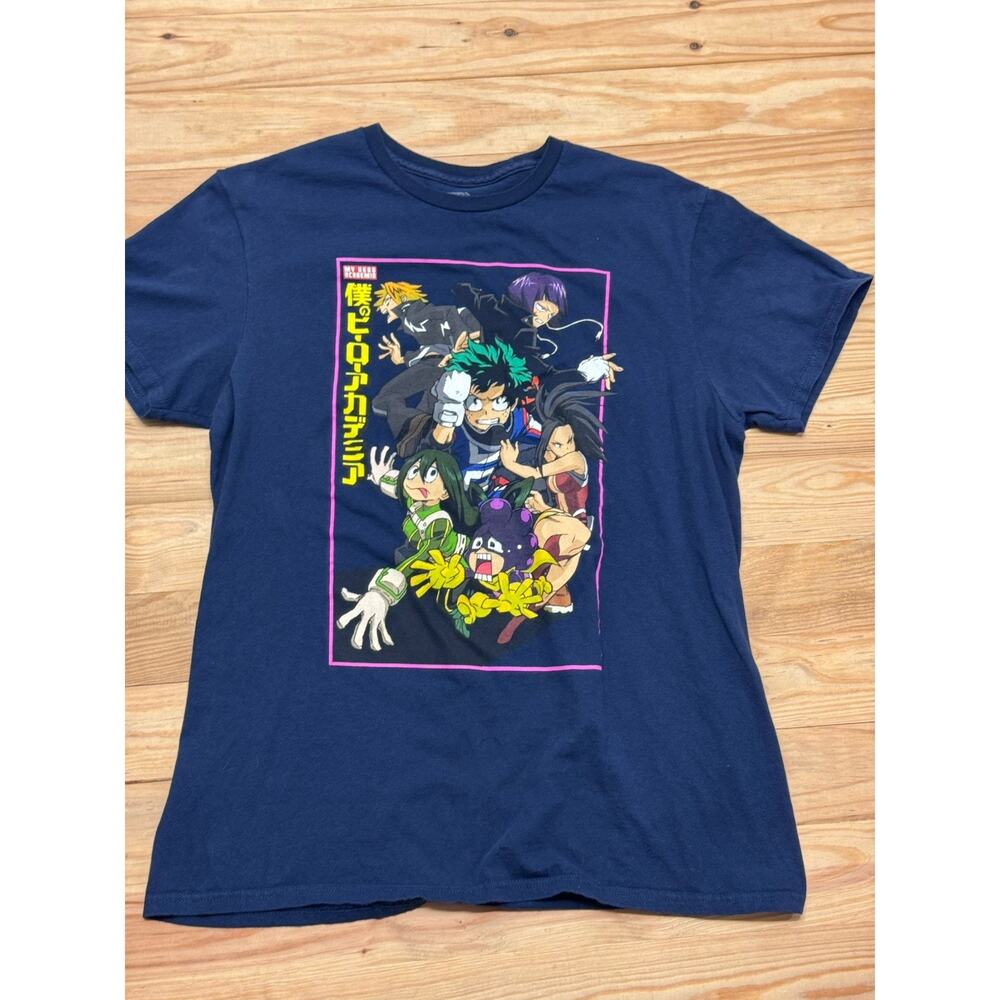 My Hero Academia Funimation T-Shirt Men’s Size Large Navy Blue Anime